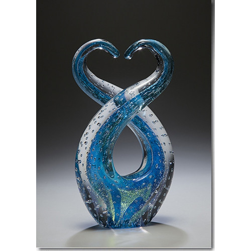 Glass Sculpture with Cremation Ashes