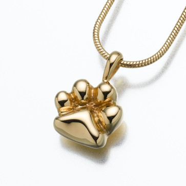 The Paw Cremation Pendant in Gold