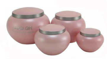 Urn for Pet Ashes in Pink (4 Sizes)