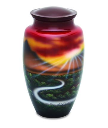 Meadow Scene Cremation Urn for Ashes
