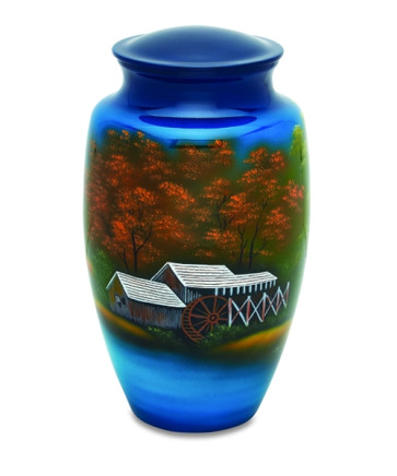Autumn Foliage Cremation Urn for Ashes