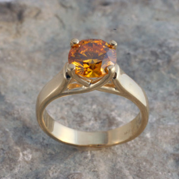 Woven Solitaire Ring