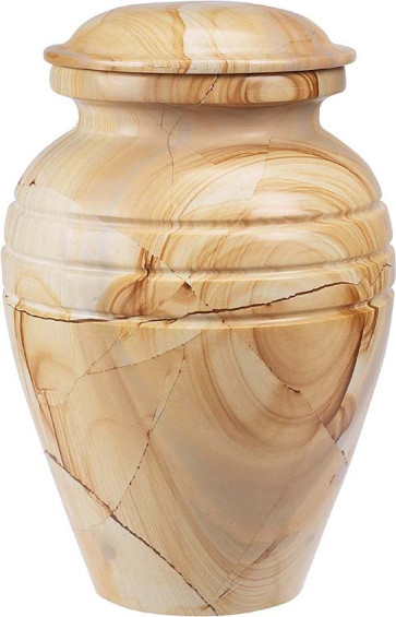 TeakWood Marble Urn (3 Sizes)