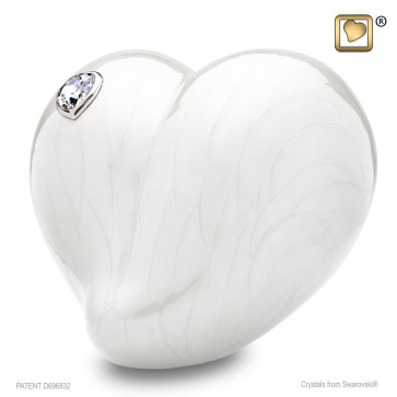 LoveHeart Pearl Adult (Standard) Size Cremation Urn