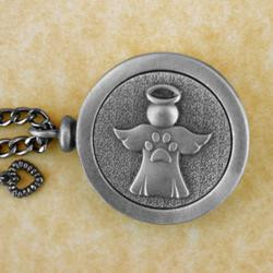 Angel Paws Pet Memory Cremation Medallion