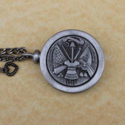 Army Memory Pewter Cremation Medallion for ashes