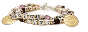 Bali Gold and Silver Name Bracelet