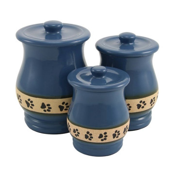 Blue Country Crock Urn for Pets