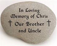 Natural River Rock Cremation Memorial - 4 Sizes Available
