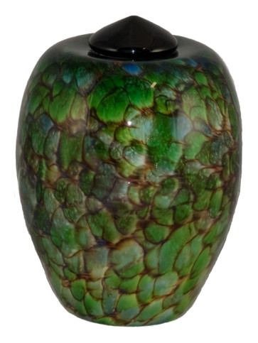 Classico Forest Hand Blown Glass Cremation Urn
