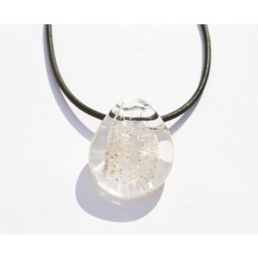 Clear Glass Cremation Pendant