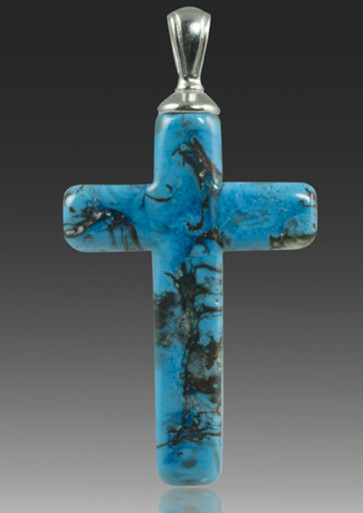 Cross Pendant - Turquoise
