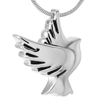 Dove Stainless Steel Cremation Pendant for ashes