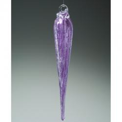 Everlasting Icicle Cremation Ornament - Purple