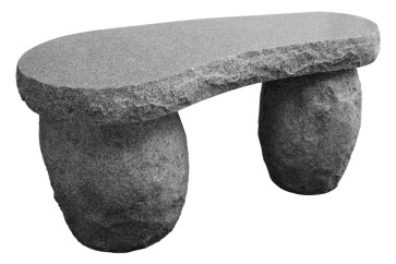 Rustic Stone Bench