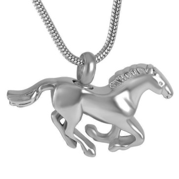 Horse Stainless Steel Cremation Pendant to hold ashes