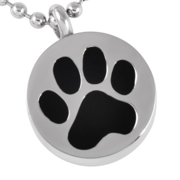 Circle Paw Stainless Steel Pet Ashes Pendant