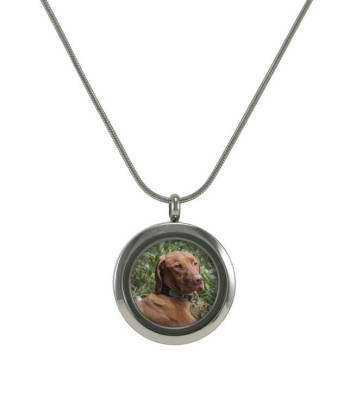 Pewter Photo Pendant for Pet Ashes