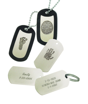 Noble Bronze Key Tag Fingerprint Charm Style 1