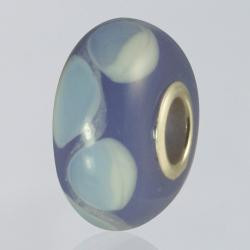 Lasting Memory Lavender Glass Cremation Bead with ashes