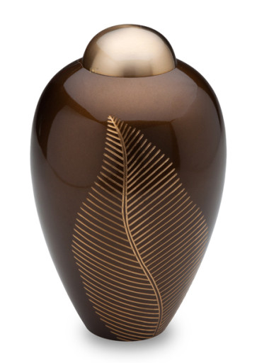 Bronze Leaf Cremation Urn
