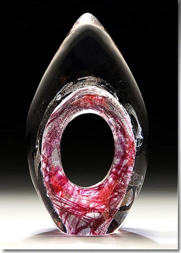 Perennial Flame Cremation Sculpture - Red