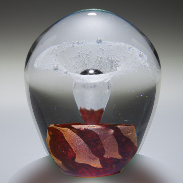 Iridescent Enduring Fountain Cremation Sculpture - Red