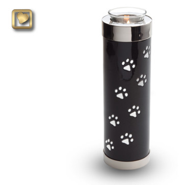 TeaLight Midnight Tall Pet Cremation Urn for Ashes