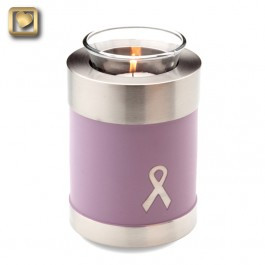 TeaLight Awareness Pink Cremation Urn for Ashes