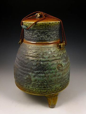 The Ancient Jade Soda Fired Ceramic Cremation Urn