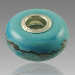 Perfect Memory Turquoise Glass Cremation Bead