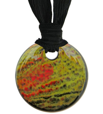 Organic Embrace #04 Glass Cremation Pendant