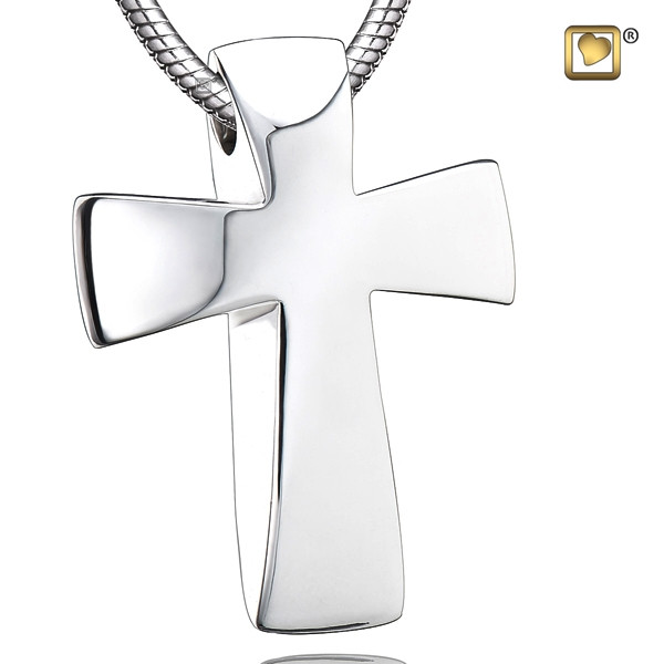 Black Hawser Cross Necklace for Ashes - Cremation Jewelry – Sarah & Essie