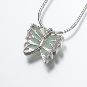Butterfly Cremation Pendant in Sterling Silver