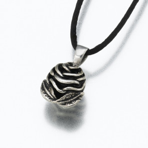 Rose Cremation Pendant in Sterling Silver