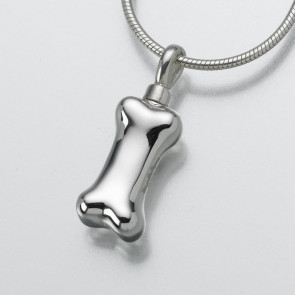 Give the Dog a Bone Cremation Pendant in Sterling Silver