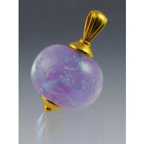 Swirling Galaxy Memory Cremation Pendant - Lavender