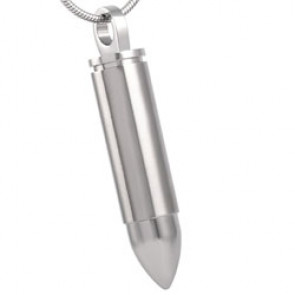 Bullet Stainless Steel Cremation Pendant for ashes