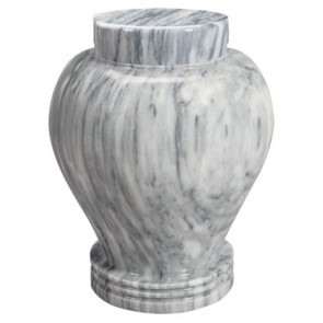 Silver Cloud Marble Urn (2 Sizes)