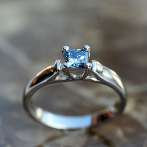 Trellis Ring for Princess Cut Diamond