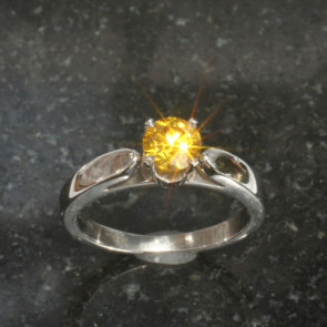 Cathedral Ring for Round Cut