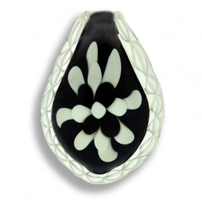 Black and White Cremation Pendant
