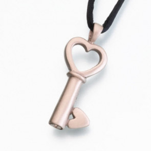 Key to My Heart Cremation Pendant for ashes - Bronze