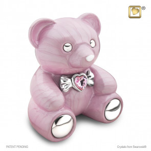 CuddleBear Pink Urn for Ashes