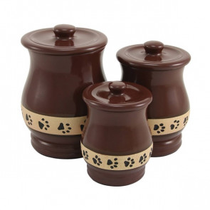 Brown Country Crock Style Urn for Pets