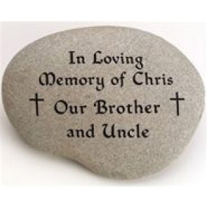 Natural River Rock Cremation Memorial - 4 Sizes Available