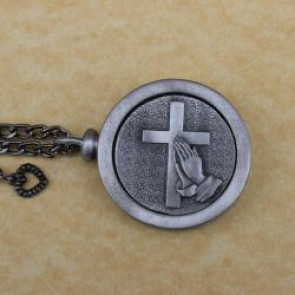 Christian Prayers Memory Pewter Cremation Medallion