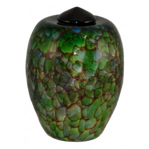 Classico Forest Hand Blown Glass Cremation Urn