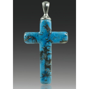 Cross Pendant - Turquoise