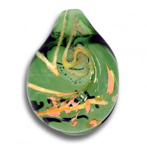 Emerald Celestial Glass Cremation Pendant